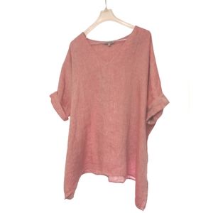 Tutu&Lilli 100% linen lagenlook Boho Sophie Tunic Top